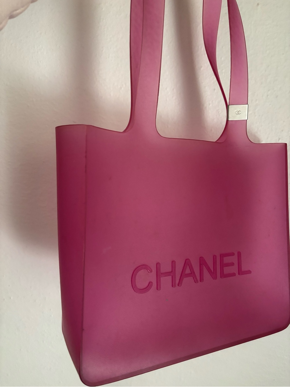 Authentic CHANEL pink tote